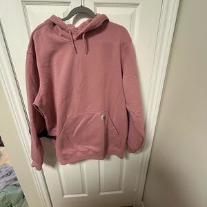 Pink carhartt loose fit hoodie